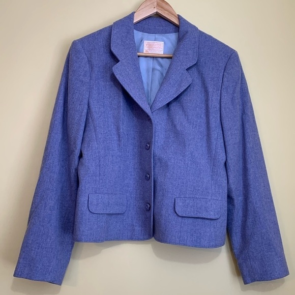 Pendleton | Vintage 100% Wool Tweed Lavender Pure Virgin Wool Blazer Jacket S/M - Picture 1 of 17